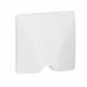 Sortie de câble IP21 dooxie livrée complète avec plaque finition blanc