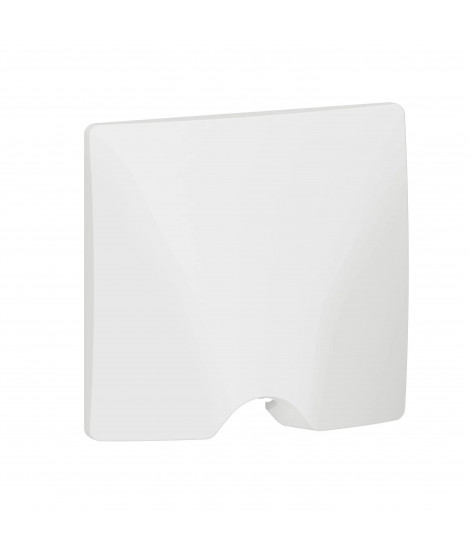 Sortie de câble IP21 dooxie livrée complète avec plaque finition blanc