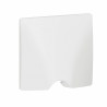 Sortie de câble IP21 dooxie livrée complète avec plaque finition blanc