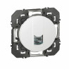 Prise blindée RJ45 catégorie 6 FTP dooxie finition blanc