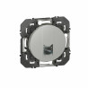 Prise blindée RJ45 catégorie 6 FTP dooxie finition alu