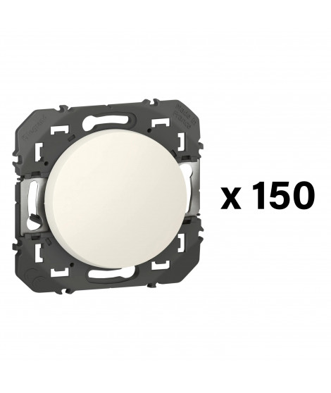 Lot de 150 interrupteurs ou va-et-vient dooxie 10AX 250V~ finition blanc