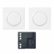 Prêt à poser dooxie 2 commandes sans fil sans pile + 1 micromodule - blanc