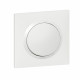 Poussoir dooxie one 6A 250V~ avec plaque carrée blanche et griffes