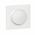 Poussoir dooxie one 6A 250V~ avec plaque carrée blanche et griffes