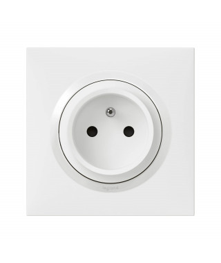 Prise easyréno 2P+T 16A faible profondeur dooxie one complet avec griffes