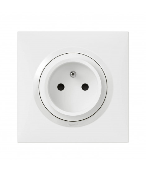 Prise easyréno 2P+T 16A faible profondeur dooxie one complet avec griffes