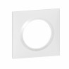 Plaque carrée dooxie 1 poste finition Blanc
