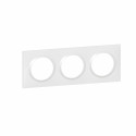 Plaque carrée dooxie 3 postes finition Blanc
