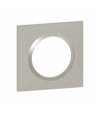 Plaque carrée dooxie 1 poste finition plume