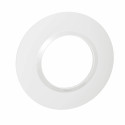 Plaque ronde dooxie 1 poste finition blanc