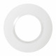 Plaque ronde dooxie 1 poste finition blanc