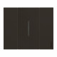 Plaque de finition Living Now Collection Les Noirs 2 modules finition Noir