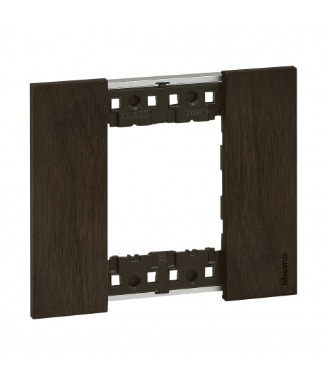 Plaque de finition Living Now Collection Les Noirs 2 modules finition Noyer