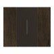 Plaque de finition Living Now Collection Les Noirs 2 modules finition Noyer