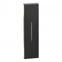 Enjoliveur Living Now pour commande d'éclairage 1 module - noir