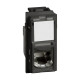 Prise RJ45 cat.6 FTP Living Now 1 module - noir