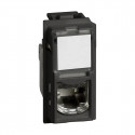 Prise RJ45 cat.6 FTP Living Now 1 module - noir