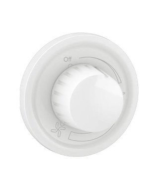 Enjoliveur inter variateur ventilateur de plafond Céliane - Blanc