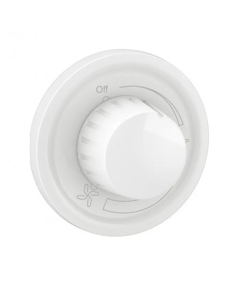 Enjoliveur inter variateur ventilateur de plafond Céliane - Blanc