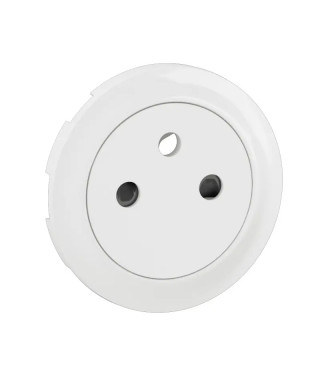 Enjoliveur prise 2P+T Surface Céliane - Blanc