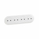 Enjoliveur prise précâblée 4x2P+T compacte Surface Céliane - Blanc