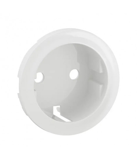 Enjoliveur prise 2P+T schuko Céliane - Blanc