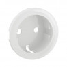 Enjoliveur prise 2P+T schuko Céliane - Blanc