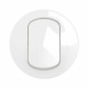Enjoliveur interrupteur et ou va-et-vient Céliane - Blanc IP44