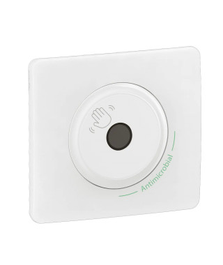 Commande d'éclairage sans contact Céliane 200W LED - complet Blanc Antimicrobien