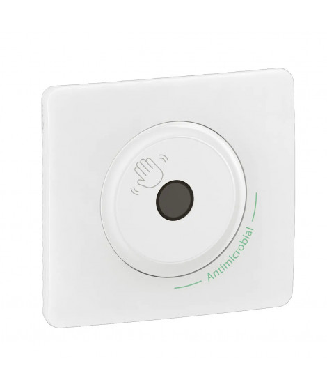 Commande d'éclairage sans contact Céliane 200W LED - complet Blanc Antimicrobien