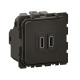 Prise double USB Céliane Type-C 20W Power Delivery - bornes automatiques