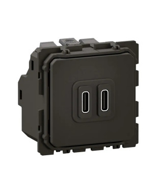 Prise double USB Céliane Type-C 20W Power Delivery - bornes automatiques