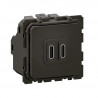 Prise double USB Céliane Type-C 20W Power Delivery - bornes automatiques