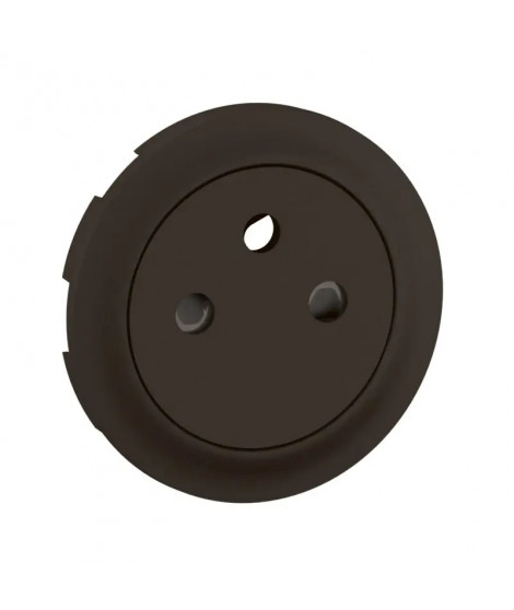 Enjoliveur prise 2P+T Surface Céliane - Noir