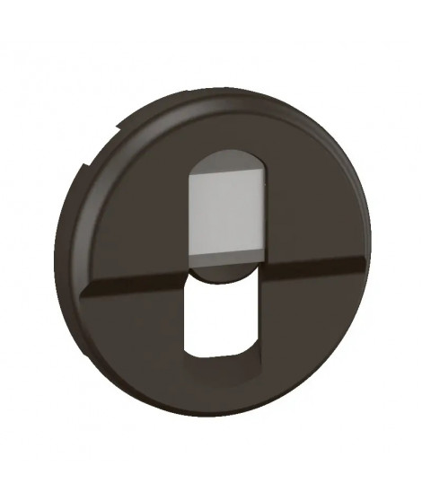 Enjoliveur prise simple RJ45 Céliane - Noir