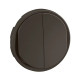 Enjoliveur double poussoir NO+NF lumineux Céliane - Noir