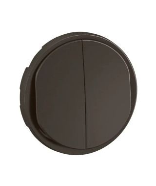 Enjoliveur double poussoir NO+NF lumineux Céliane - Noir
