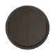 Enjoliveur double poussoir NO+NF lumineux Céliane - Noir