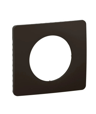 Plaque de finition Céliane 1 poste - Noir Mat
