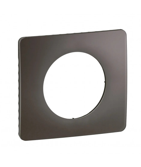 Plaque de finition Céliane 1 poste - Gris Cendré