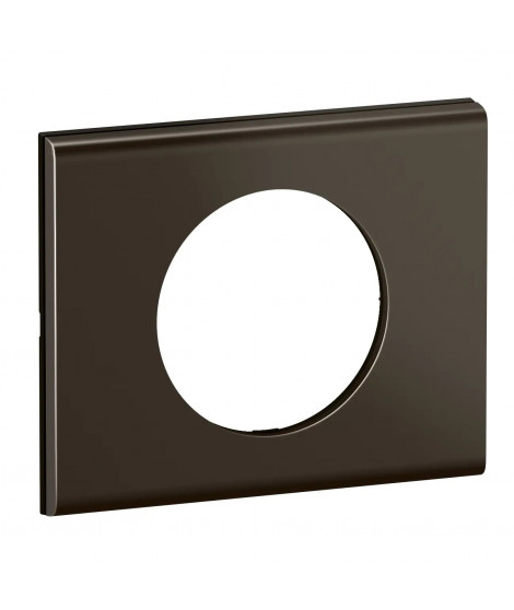 Plaque de finition Céliane 1 poste - Nickel Sombre Satiné