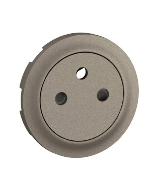 Enjoliveur prise 2P+T Surface Céliane - Titanium