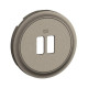 Enjoliveur prise chargeur simple ou double USB Céliane - Titanium