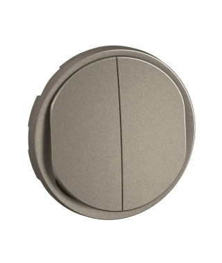 Enjoliveur double poussoir NO+NF lumineux Céliane - Titanium