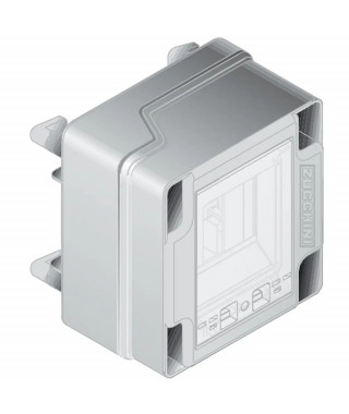 Boîte de dérivation 32A pour mini canalisation MS - rail 4mod + jonction de couv