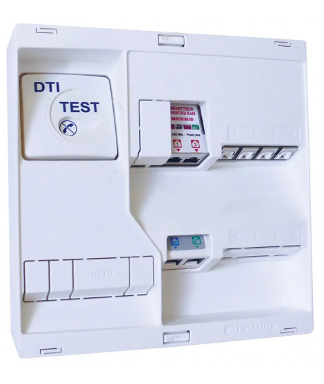 TABLEAU DE COMMUNICATION NEO GRD2TV - 4 RJ45 DTI + FILTRE TV 2S