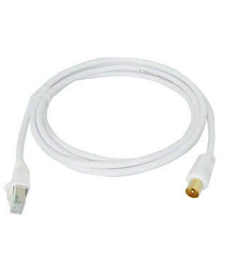 CORDON RJ45/FICHE IEC TV LG 2 M