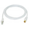 CORDON RJ45/FICHE IEC TV LG 2 M