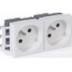 PRISE CONEXEL² DOUPLE 2P+T BLANCHE - BLANC PUR